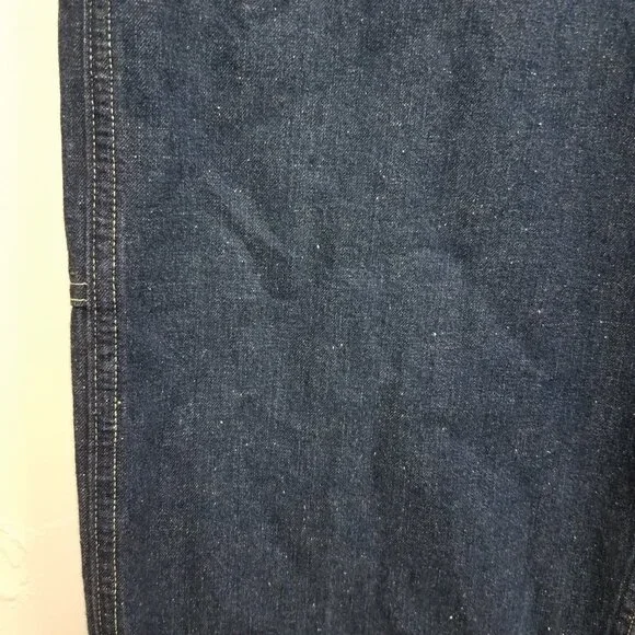 Wallace & Barnes J Crew Carpenter Jeans 32 Japanese Bright Washed Indigo CG755